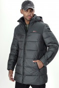 Купить Куртка удлинённая мужская зимняя цвета хаки 2237Kh, фото 24