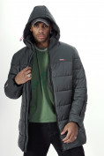 Купить Куртка удлинённая мужская зимняя цвета хаки 2237Kh, фото 25