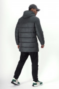 Купить Куртка удлинённая мужская зимняя цвета хаки 2237Kh, фото 4