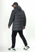 Купить Куртка удлинённая мужская зимняя цвета хаки 2237Kh, фото 5