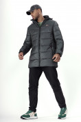 Купить Куртка удлинённая мужская зимняя цвета хаки 2237Kh, фото 8