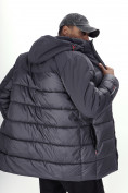 Купить Куртка удлинённая мужская зимняя темно-серого цвета 2237TC, фото 11