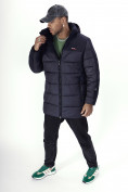 Купить Куртка удлинённая мужская зимняя темно-синего цвета 2237TS, фото 13