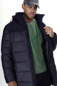 Купить Куртка удлинённая мужская зимняя темно-синего цвета 2237TS, фото 20