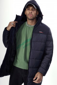 Купить Куртка удлинённая мужская зимняя темно-синего цвета 2237TS, фото 21