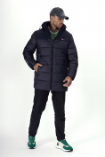 Купить Куртка удлинённая мужская зимняя темно-синего цвета 2237TS, фото 23