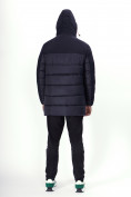 Купить Куртка удлинённая мужская зимняя темно-синего цвета 2237TS, фото 25
