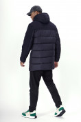 Купить Куртка удлинённая мужская зимняя темно-синего цвета 2237TS, фото 5