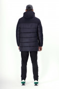 Купить Куртка удлинённая мужская зимняя темно-синего цвета 2237TS, фото 6