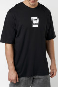 Купить футболка оверсайз черного цвета 224055Ch, фото 3