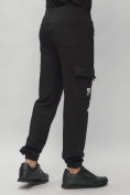 Купить Брюки джоггеры спортивные с карманами мужские черного цвета 224Ch, фото 10