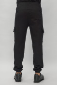 Купить Брюки джоггеры спортивные с карманами мужские черного цвета 224Ch, фото 9