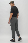 Купить Брюки джоггеры спортивные с карманами мужские серого цвета 224Sr, фото 5