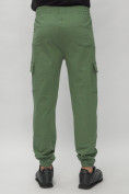 Купить Брюки джоггеры спортивные с карманами мужские зеленого цвета 224Z, фото 10