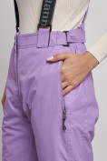 Купить Полукомбинезон утепленный женский зимний горнолыжный фиолетового цвета 2250F, фото 13