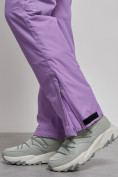 Купить Полукомбинезон утепленный женский зимний горнолыжный фиолетового цвета 2250F, фото 17