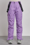 Купить Полукомбинезон утепленный женский зимний горнолыжный фиолетового цвета 2250F, фото 9