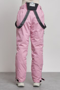 Купить Полукомбинезон утепленный женский зимний горнолыжный розового цвета 2250R, фото 11