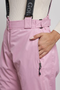 Купить Полукомбинезон утепленный женский зимний горнолыжный розового цвета 2250R, фото 12