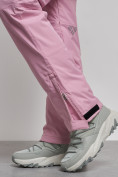 Купить Полукомбинезон утепленный женский зимний горнолыжный розового цвета 2250R, фото 16