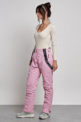 Купить Полукомбинезон утепленный женский зимний горнолыжный розового цвета 2250R, фото 6