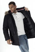 Купить Парка мужская зимняя с мехом черного цвета 2258Ch, фото 24