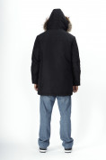 Купить Парка мужская зимняя с мехом черного цвета 2258Ch, фото 8