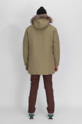 Купить Парка мужская зимняя с мехом цвета хаки 2258Kh, фото 6