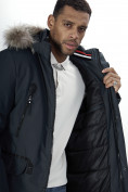 Купить Парка мужская зимняя с мехом темно-серого цвета 2258TC, фото 20