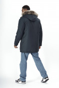 Купить Парка мужская зимняя с мехом темно-серого цвета 2258TC, фото 5