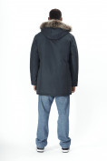 Купить Парка мужская зимняя с мехом темно-серого цвета 2258TC, фото 6