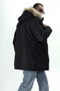 Купить Парка мужская зимняя с мехом черного цвета 2260Ch, фото 19
