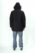 Купить Парка мужская зимняя с мехом черного цвета 2260Ch, фото 27