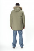 Купить Парка мужская зимняя с мехом цвета хаки 2260Kh, фото 6