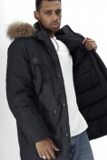 Купить Парка мужская зимняя с мехом темно-серого цвета 2260TC, фото 19