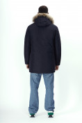 Купить Парка мужская зимняя с мехом темно-синего цвета 2260TS, фото 15