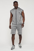 Купить Спортивный костюм летний мужской светло-серого цвета 22610SS