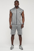 Купить Спортивный костюм летний мужской светло-серого цвета 22610SS, фото 6