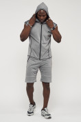 Купить Спортивный костюм летний мужской светло-серого цвета 22610SS, фото 7