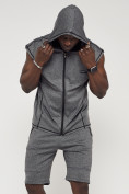 Купить Спортивный костюм летний мужской серого цвета 22610Sr, фото 16