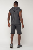 Купить Спортивный костюм летний мужской темно-серого цвета 22610TC, фото 4