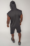 Купить Спортивный костюм летний мужской темно-серого цвета 22610TC, фото 9