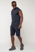 Купить Спортивный костюм летний мужской темно-синего цвета 22610TS, фото 3