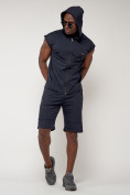 Купить Спортивный костюм летний мужской темно-синего цвета 22610TS, фото 7