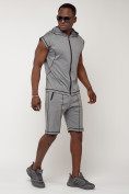 Купить Спортивный костюм летний мужской светло-серого цвета 2262SS, фото 2