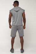 Купить Спортивный костюм летний мужской светло-серого цвета 2262SS, фото 4