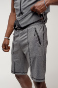 Купить Спортивный костюм летний мужской серого цвета 2262Sr, фото 10