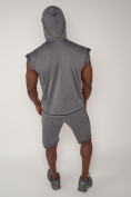 Купить Спортивный костюм летний мужской серого цвета 2262Sr, фото 9