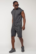 Купить Спортивный костюм летний мужской темно-серого цвета 2262TC, фото 3