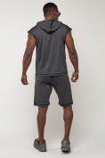 Купить Спортивный костюм летний мужской темно-серого цвета 2262TC, фото 4